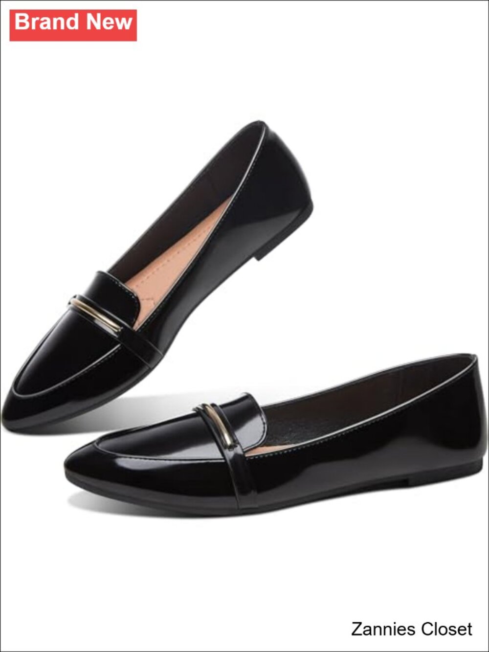✨ Women's Pointy Toe Loafer Flat Comfortable Faux Suede Work Shoes Penny Loafer